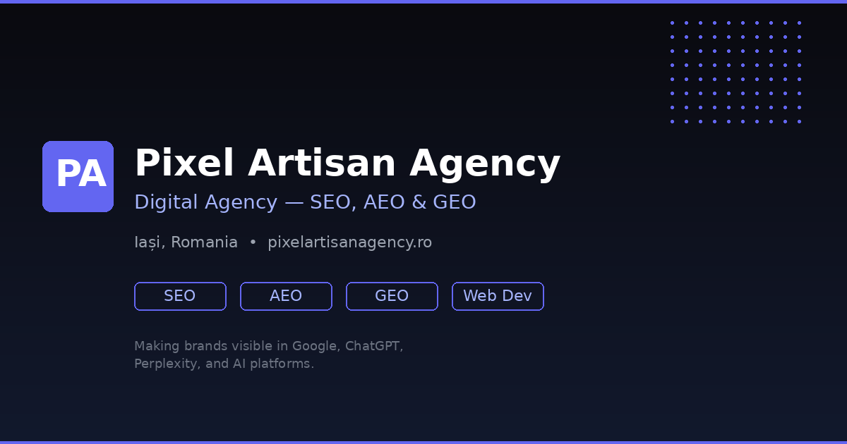 Pixel Artisan Agency | SEO, AEO & GEO Digital Agency